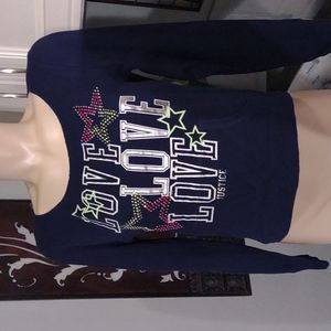 Justice sweatshirt girl's size 16